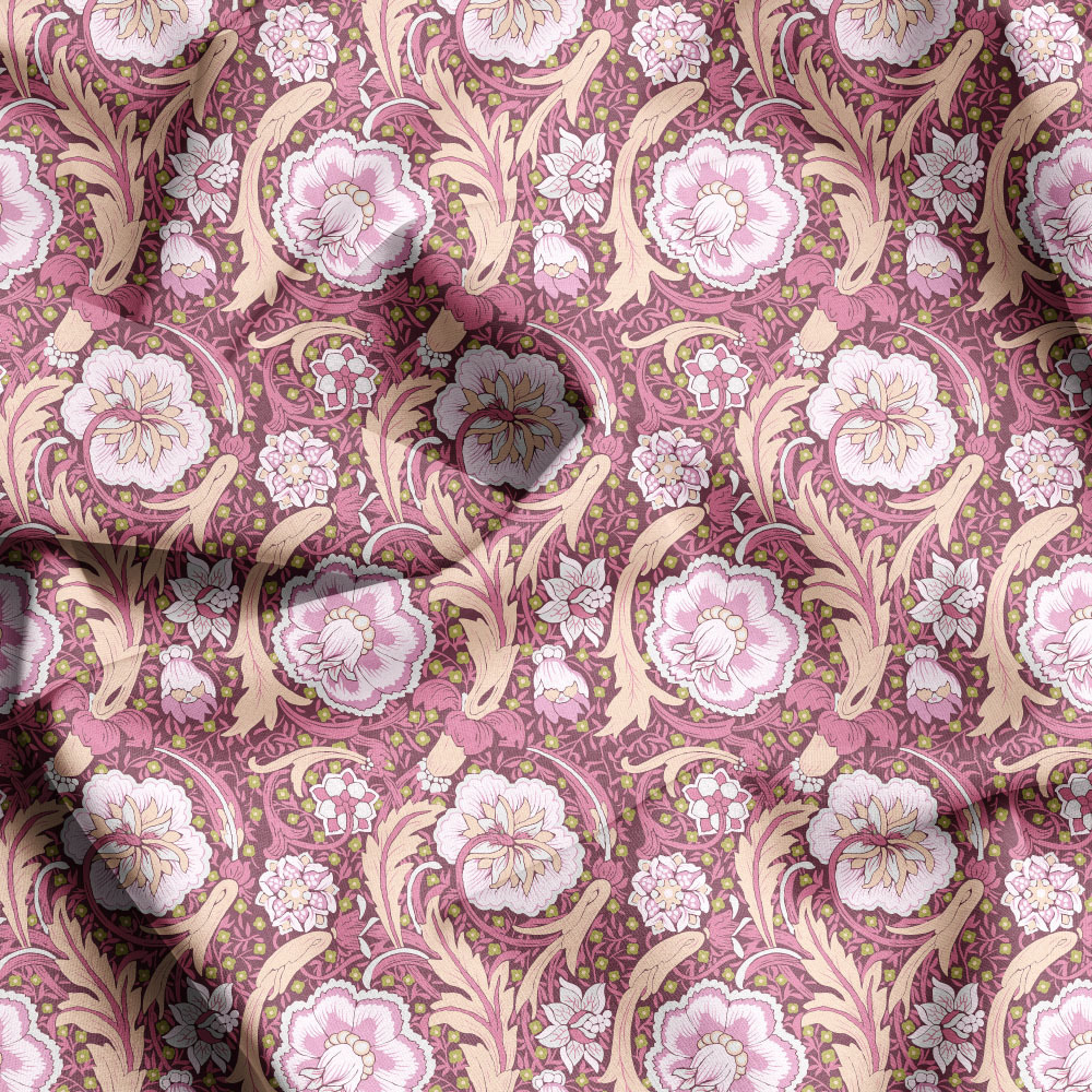 Multi Colorways Seamless Liberty Floral Custom Printing Service, Personalized Fabric at Prinstitch