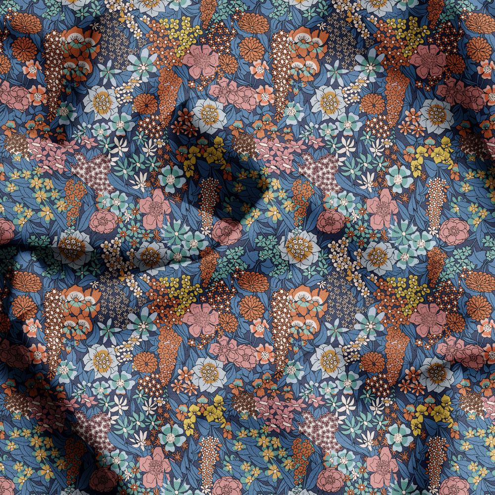 Multi Colorways Liberty Floral Seamless Printing Service, Custom Patterns by Prinstitch