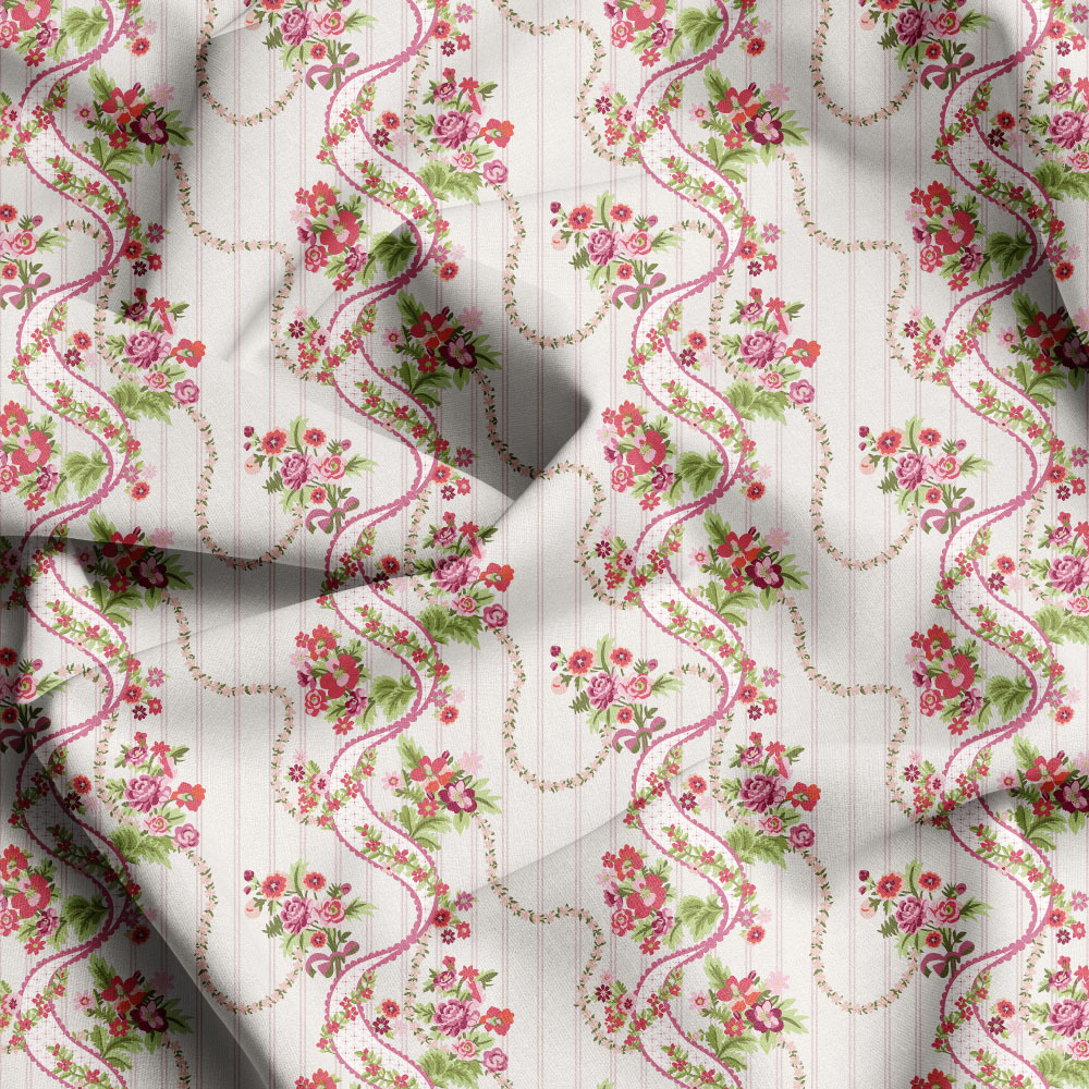 Multi Colorways Liberty Floral Custom Seamless Prints, Unique Fabric Designs by Prinstitch