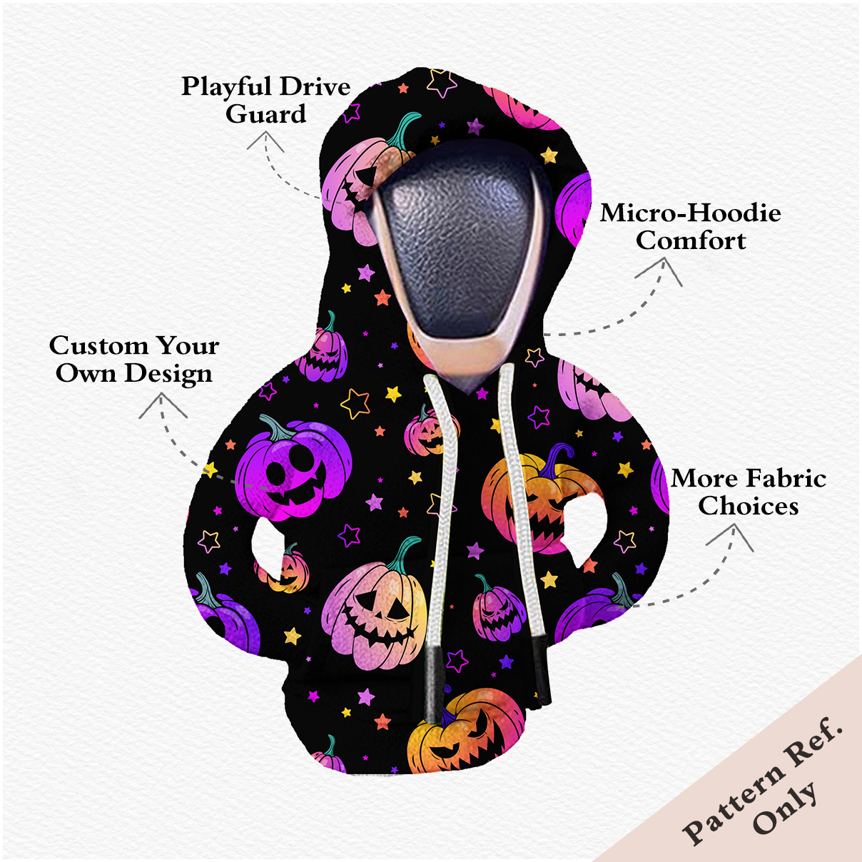 Custom Mini Sweater Car Gear Handle Cover - Anti-Sweat Protective Decoration
