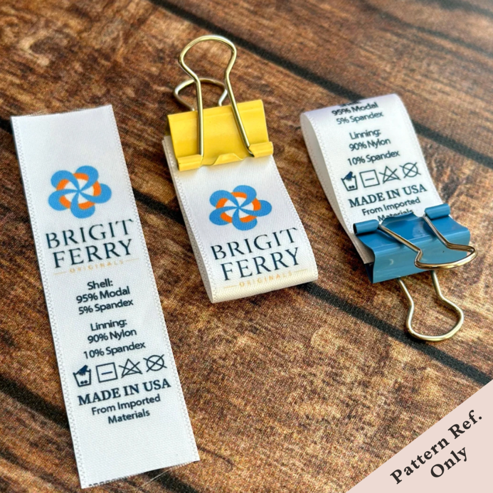 Custom Printed Satin Label Woven Edge Tape for Sewing and Crafts