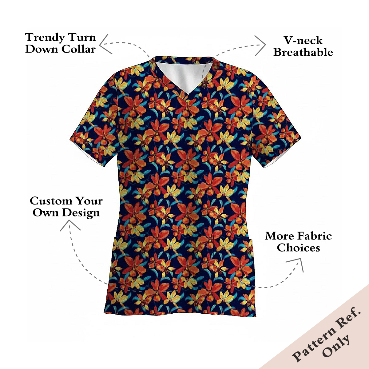 Custom Women's V-Neck Short-Sleeve T-Shirt - China Textile Manufacturer