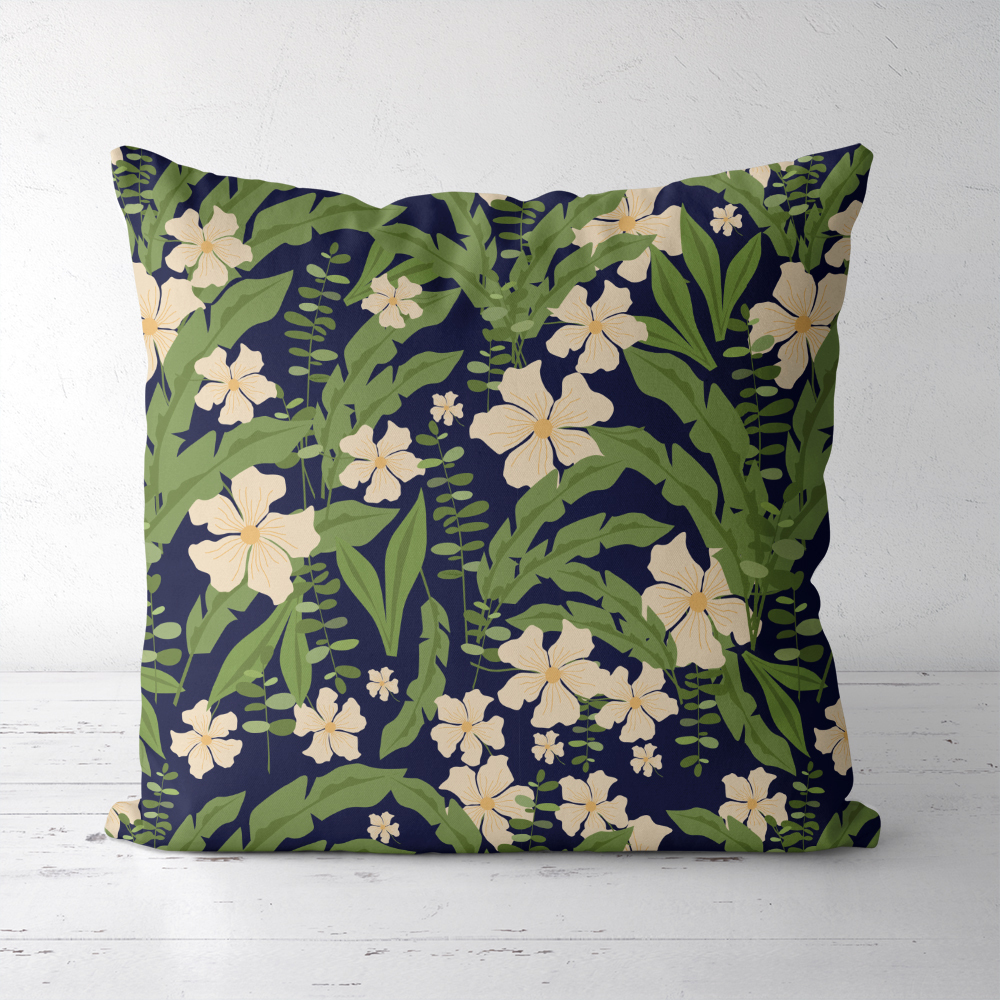 Throw Pillow – Abstract Vintage Beautiful Liberty Floral With Modern Botanical Floral