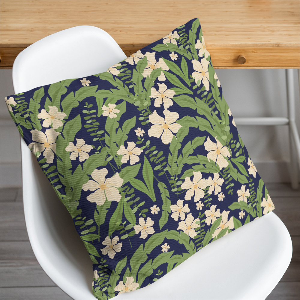 Throw Pillow – Abstract Vintage Beautiful Liberty Floral With Modern Botanical Floral