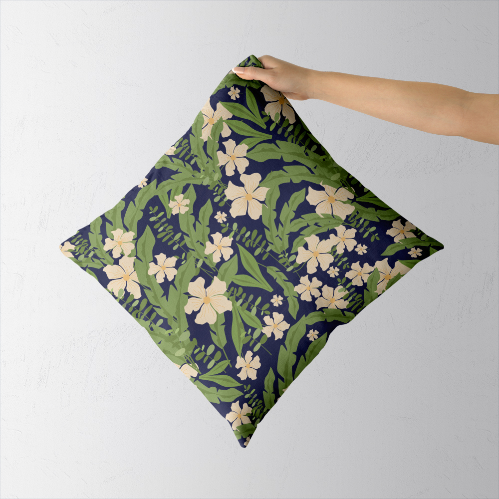Throw Pillow – Abstract Vintage Beautiful Liberty Floral With Modern Botanical Floral