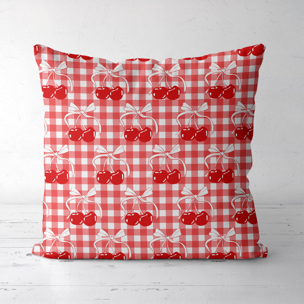Throw Pillow – William Morris-Inspired Charming Colored Flowers And Leaves Pattern