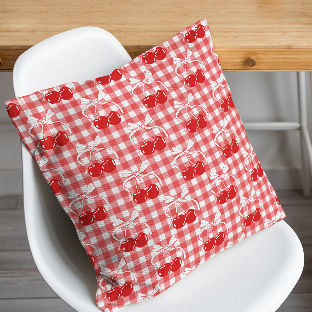 Throw Pillow – William Morris-Inspired Charming Colored Flowers And Leaves Pattern