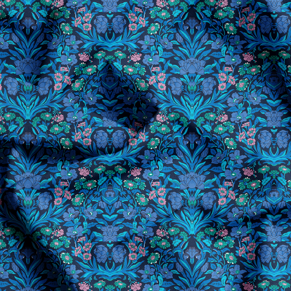 Multi Colorways Liberty Floral Seamless Print Patterns, Tailored Fabric Service by Prinstitch