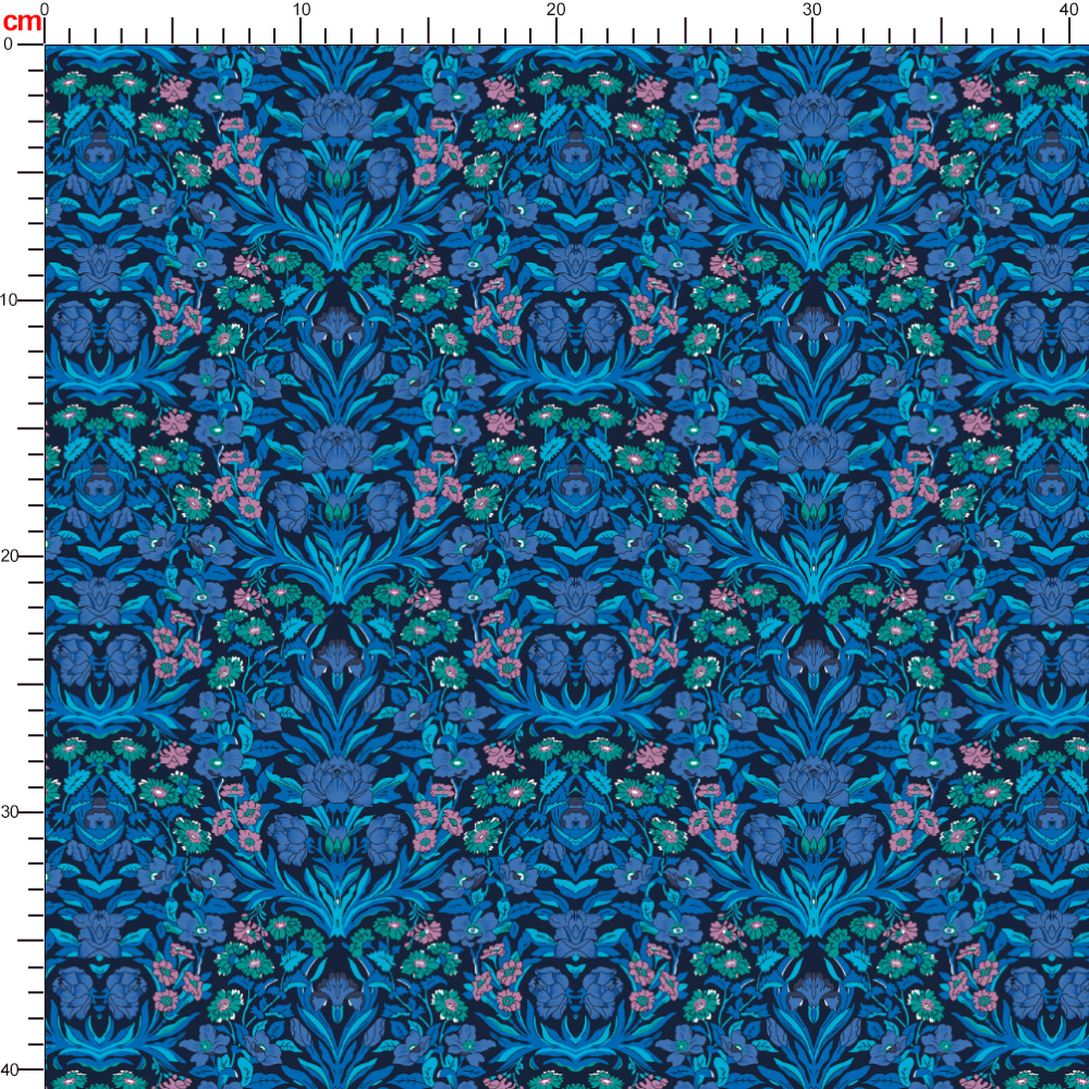 Multi Colorways Liberty Floral Seamless Print Patterns - Tailored Fabric Service by Prinstitch