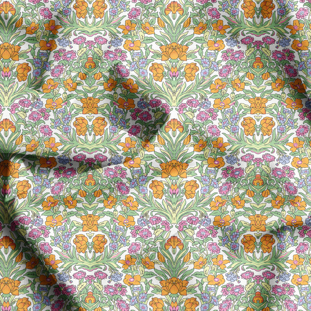 Multi Colorways Liberty Floral Seamless Print Patterns, Tailored Fabric Service by Prinstitch
