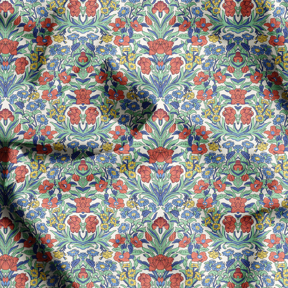 Multi Colorways Liberty Floral Seamless Print Patterns, Tailored Fabric Service by Prinstitch