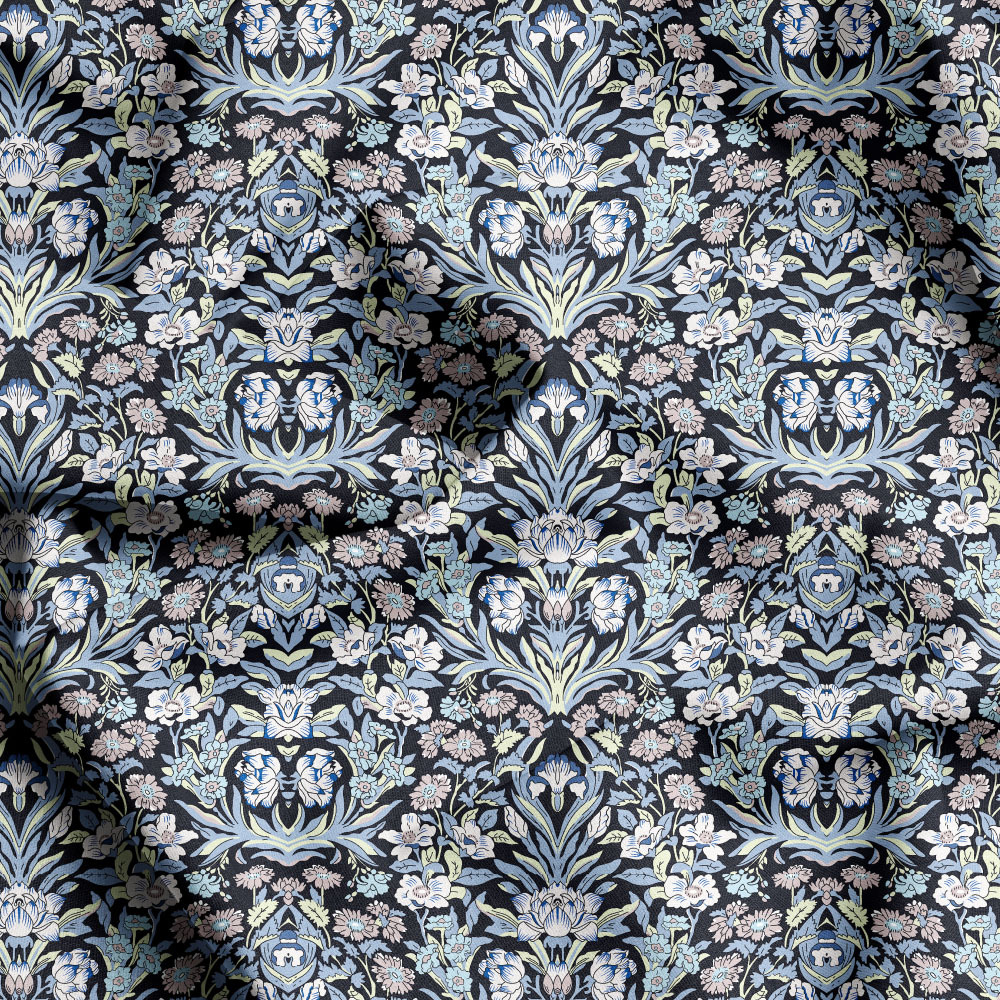 Multi Colorways Liberty Floral Seamless Print Patterns, Tailored Fabric Service by Prinstitch