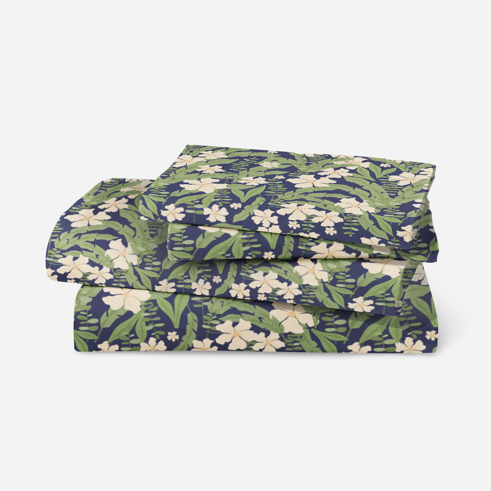 Bedding Set – Abstract Vintage Beautiful Liberty Floral With Modern Botanical Floral