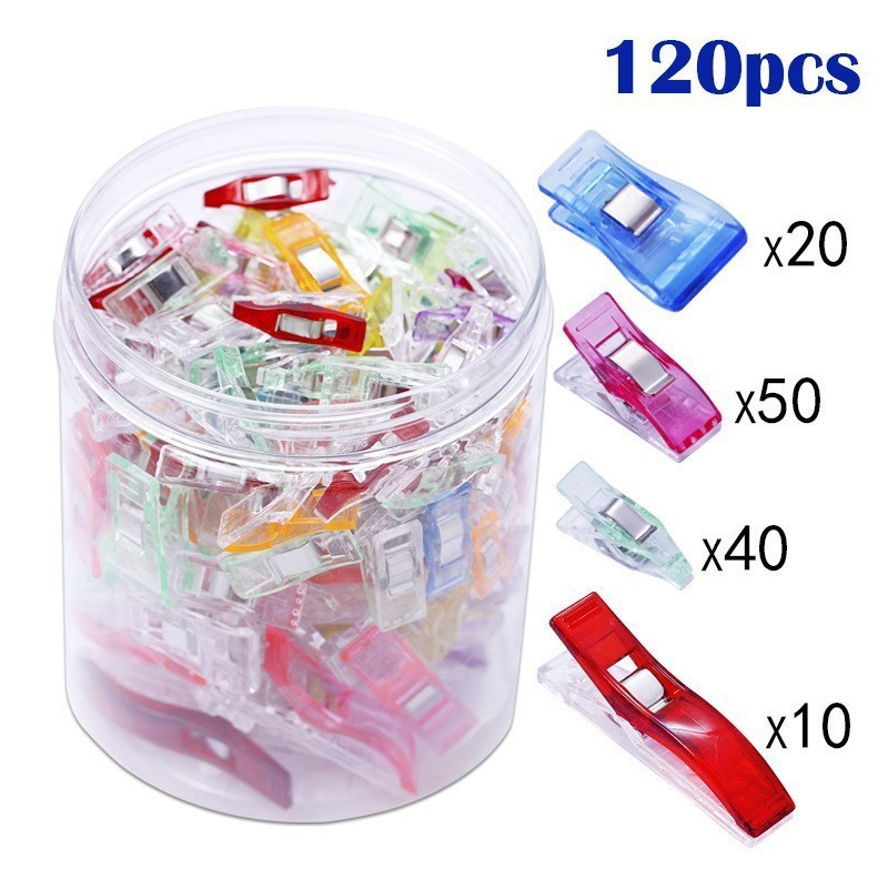 Colorful Plastic Sewing Clips – Ideal for Quilting, Sewing & Craft Projects