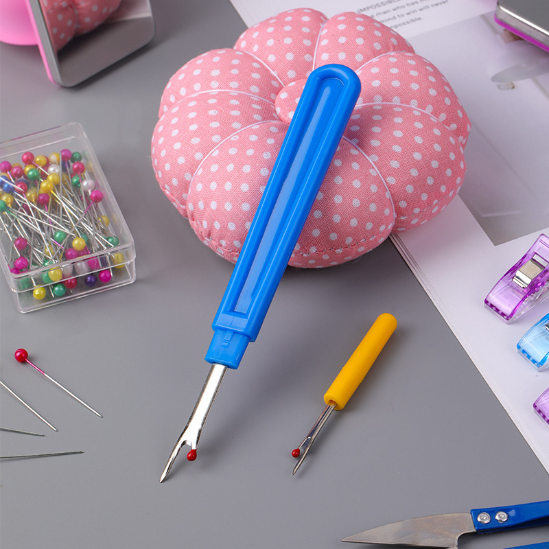 Pumpkin Pin Cushion Sewing Set – Magnetic Wrist Pin Holder & Needle Organizer Kit