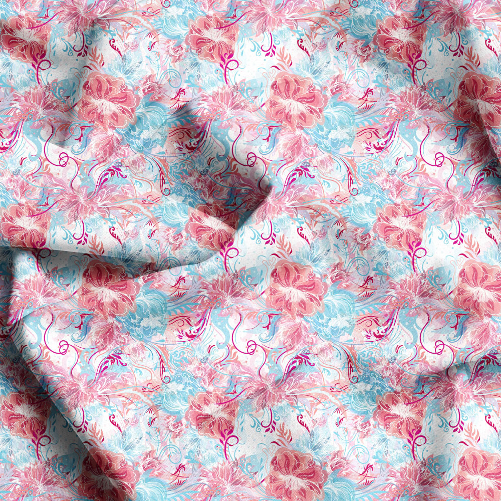 Liberty Floral Seamless Design Prints, Custom Fabric Service by Prinstitch