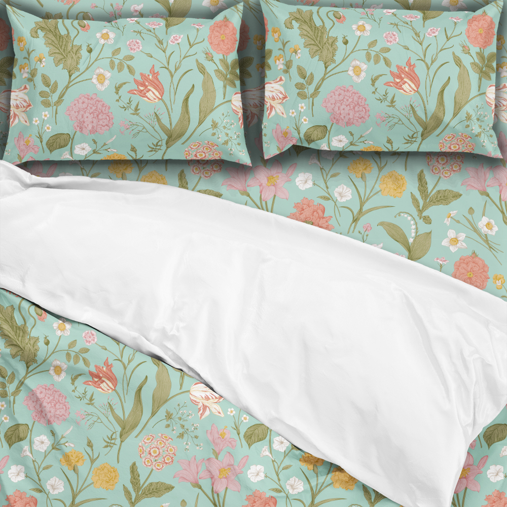 Bedding Set – Vintage-Inspired Wildflower Garden