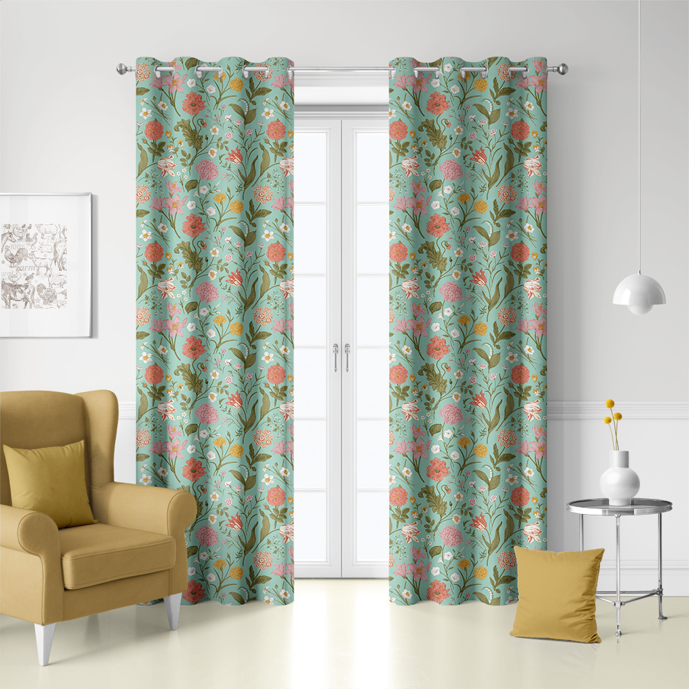 Curtain – Vintage-Inspired Wildflower Garden