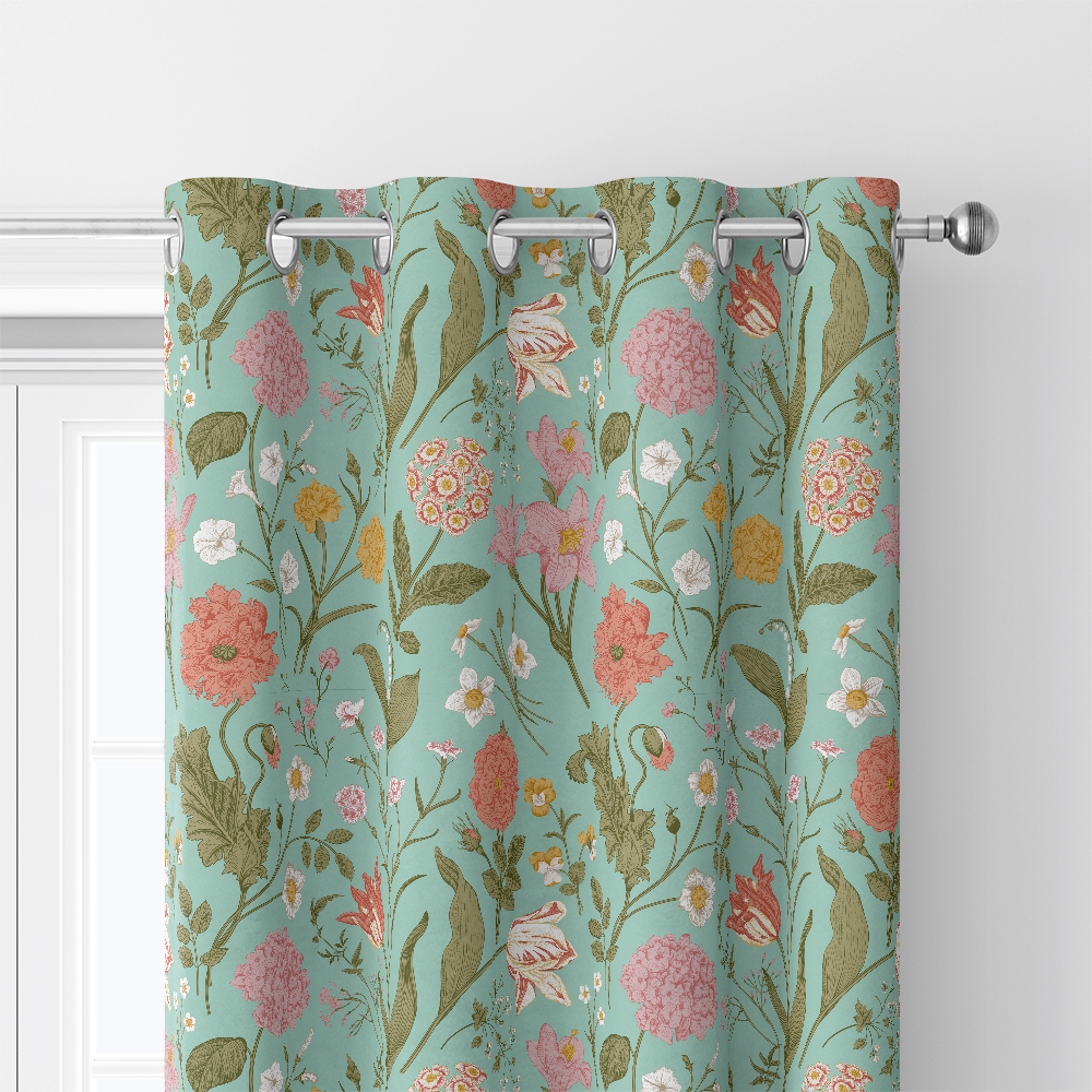 Curtain – Vintage-Inspired Wildflower Garden