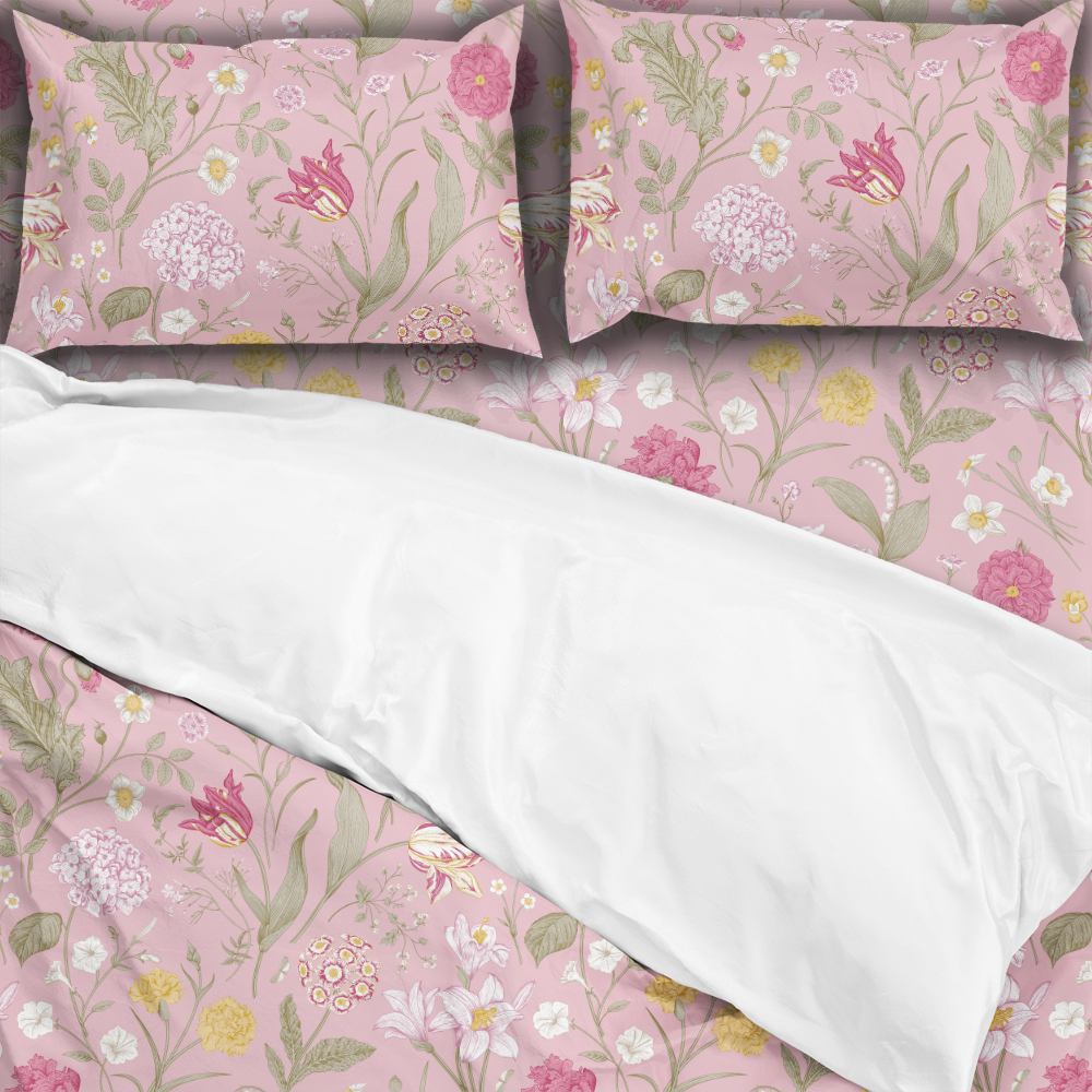 Bedding Set – Vintage-Inspired Wildflower Garden