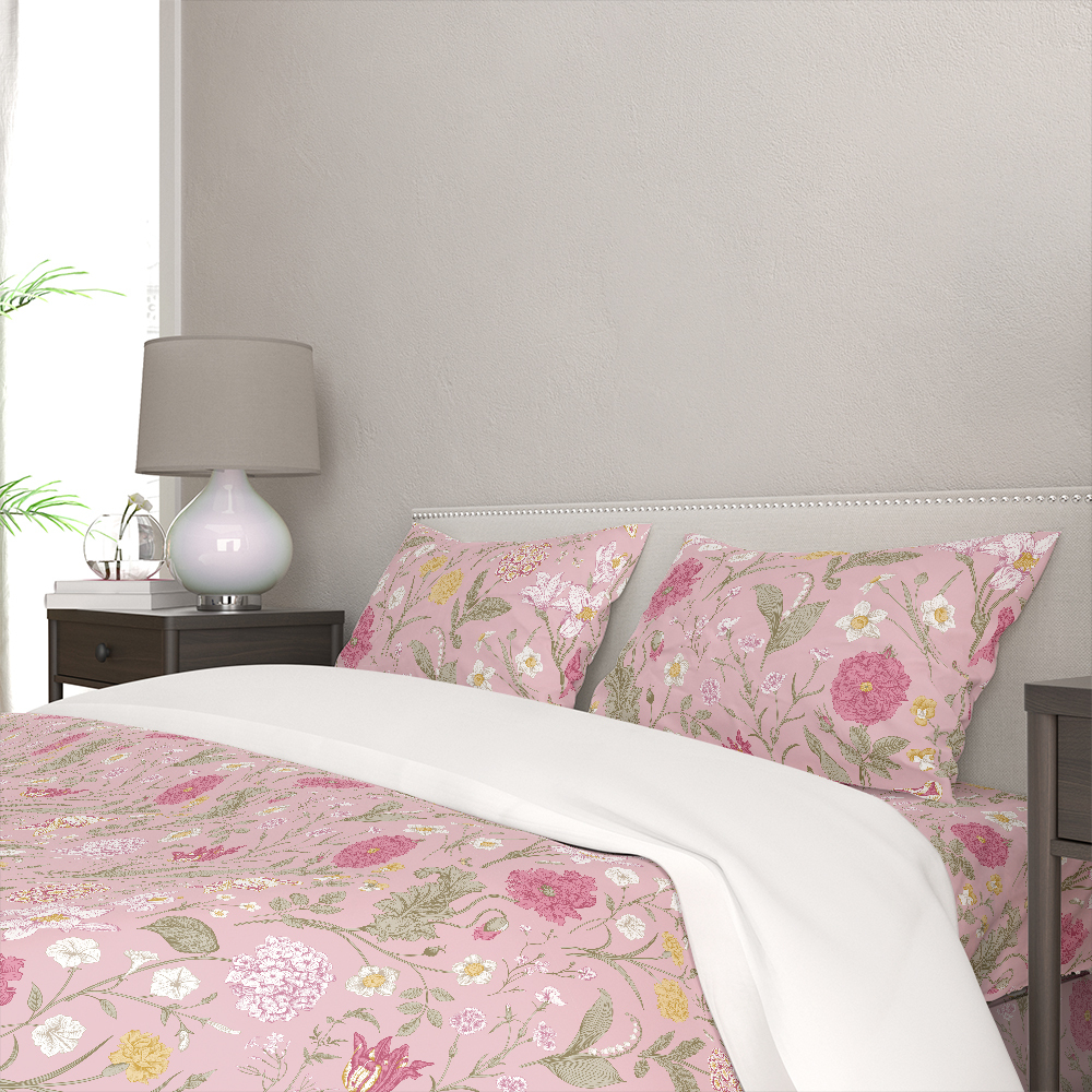 Bedding Set – Vintage-Inspired Wildflower Garden