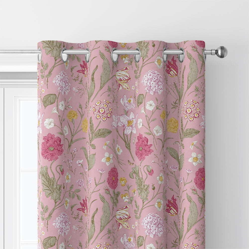 Curtain – Vintage-Inspired Wildflower Garden