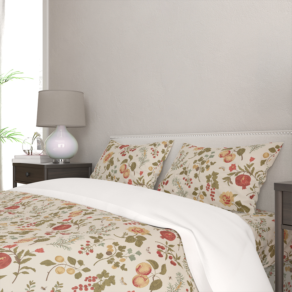 Bedding Set – Autumn Vibe Fruit, Berry and Flowers