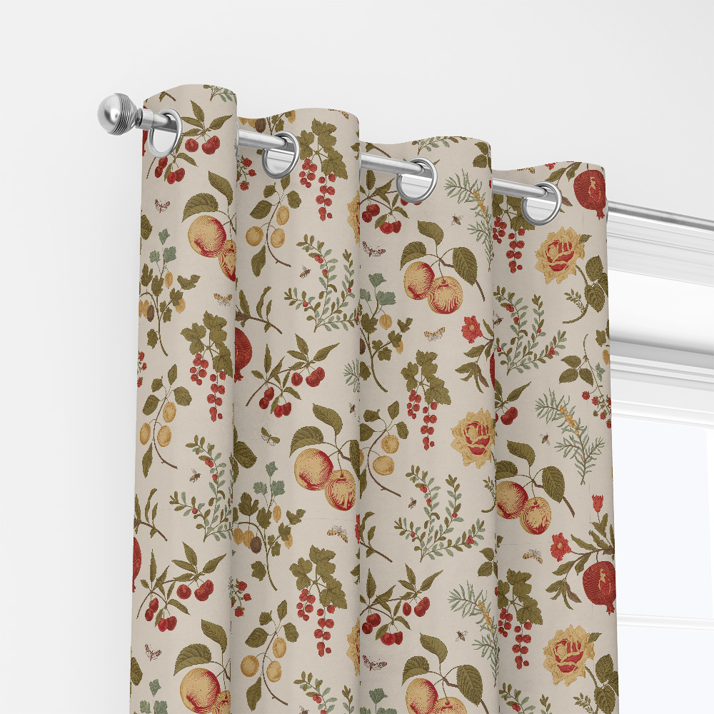 Curtain – Autumn Vibe Fruit, Berry and Flowers