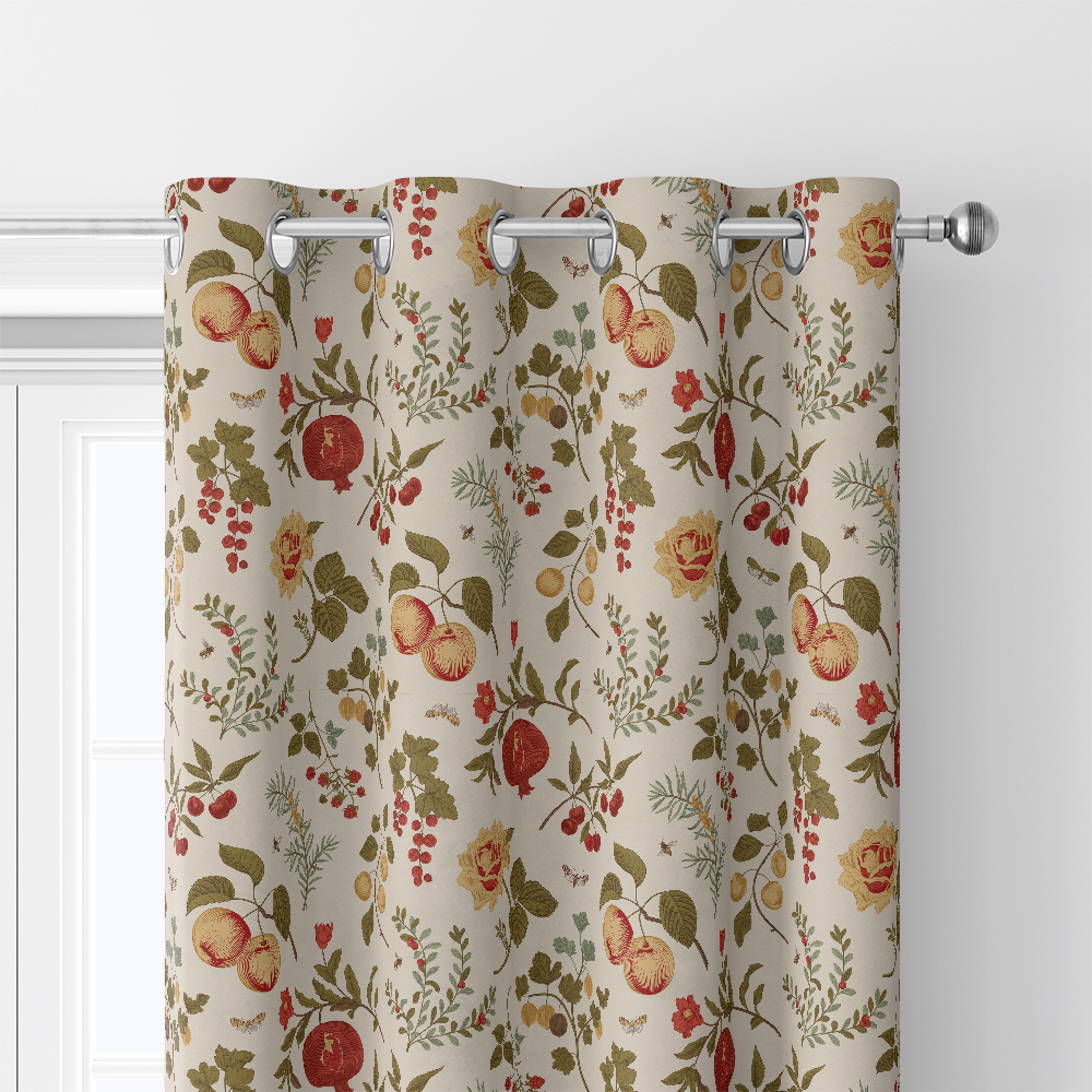 Curtain – Autumn Vibe Fruit, Berry and Flowers