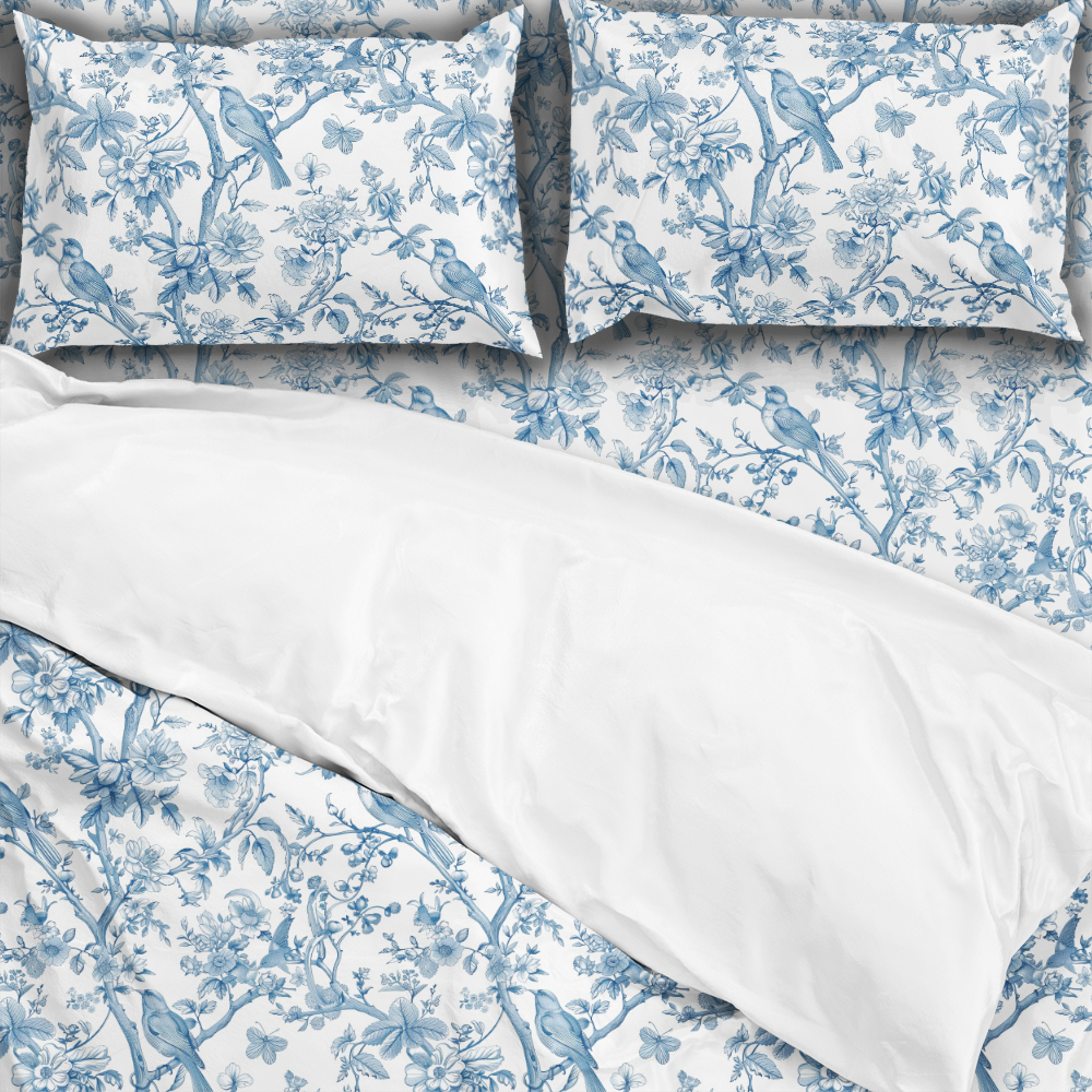 Bedding Set – Vintage Bird on Tree Liberty Floral Print