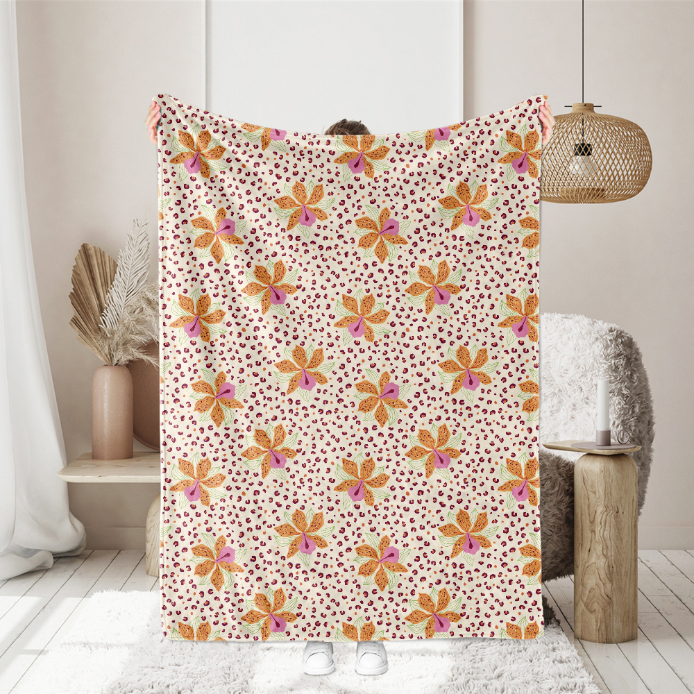 Leopard Skin Floral Seamless Pattern with Tropical Flowers – Custom Print Fabrics