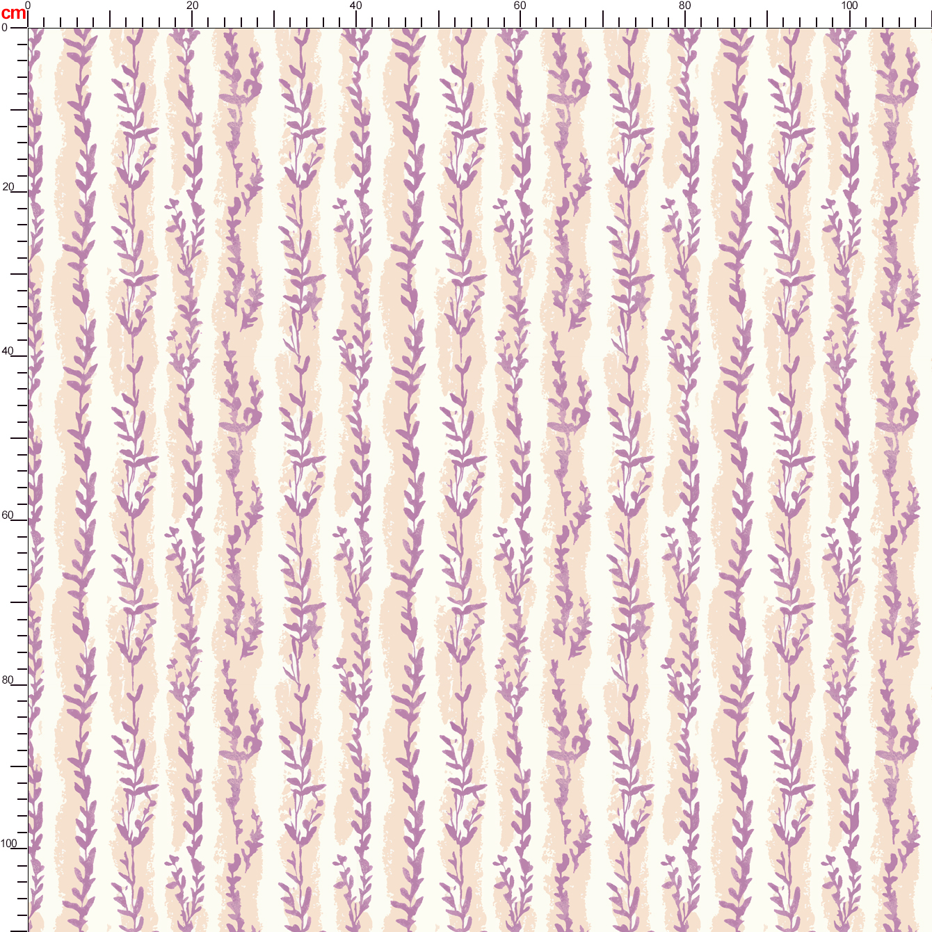 Lavender Leaf and Beige Striped Pattern – Custom Print Fabrics