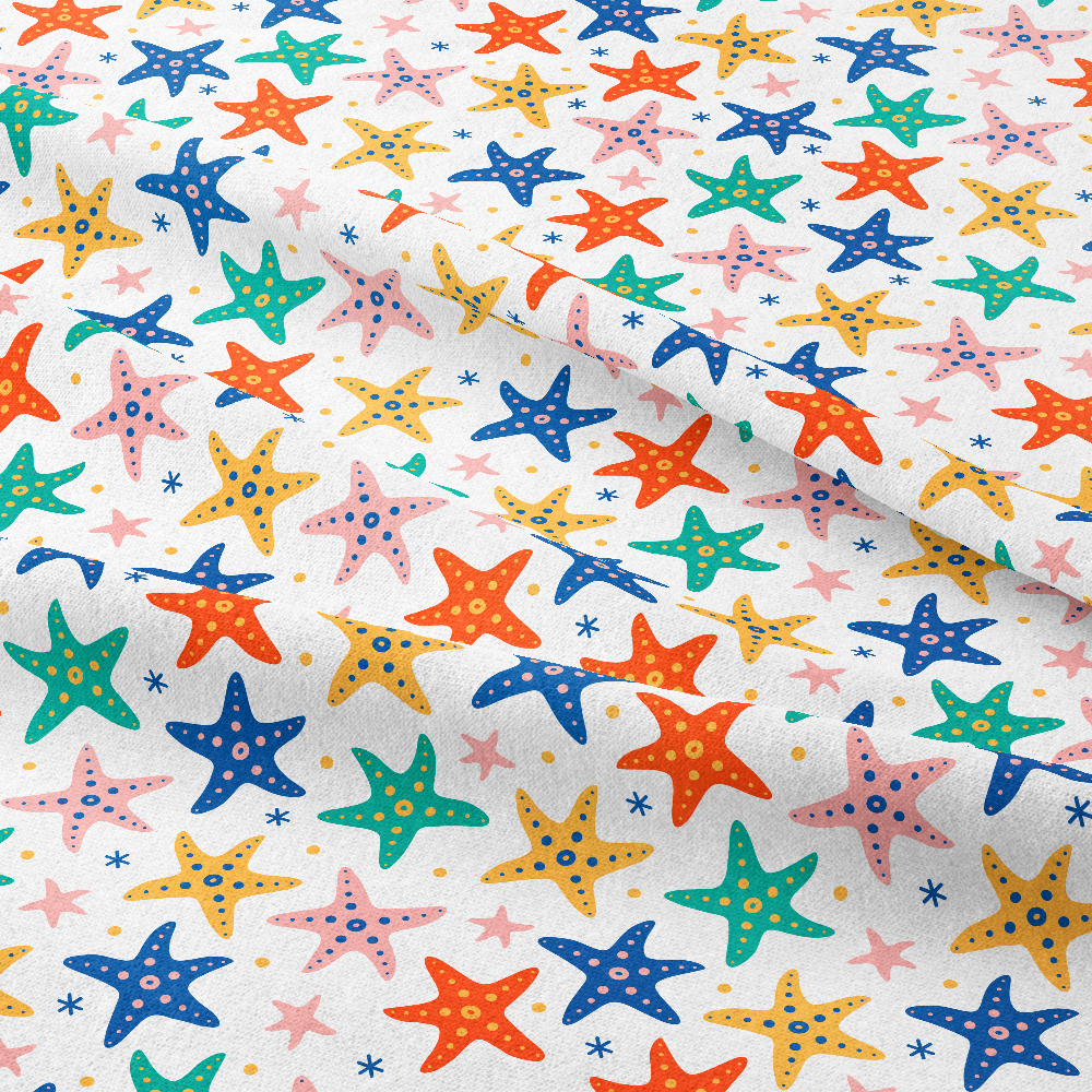 Sea Life Starfish in the Shape of Stars | Custom Print Fabrics