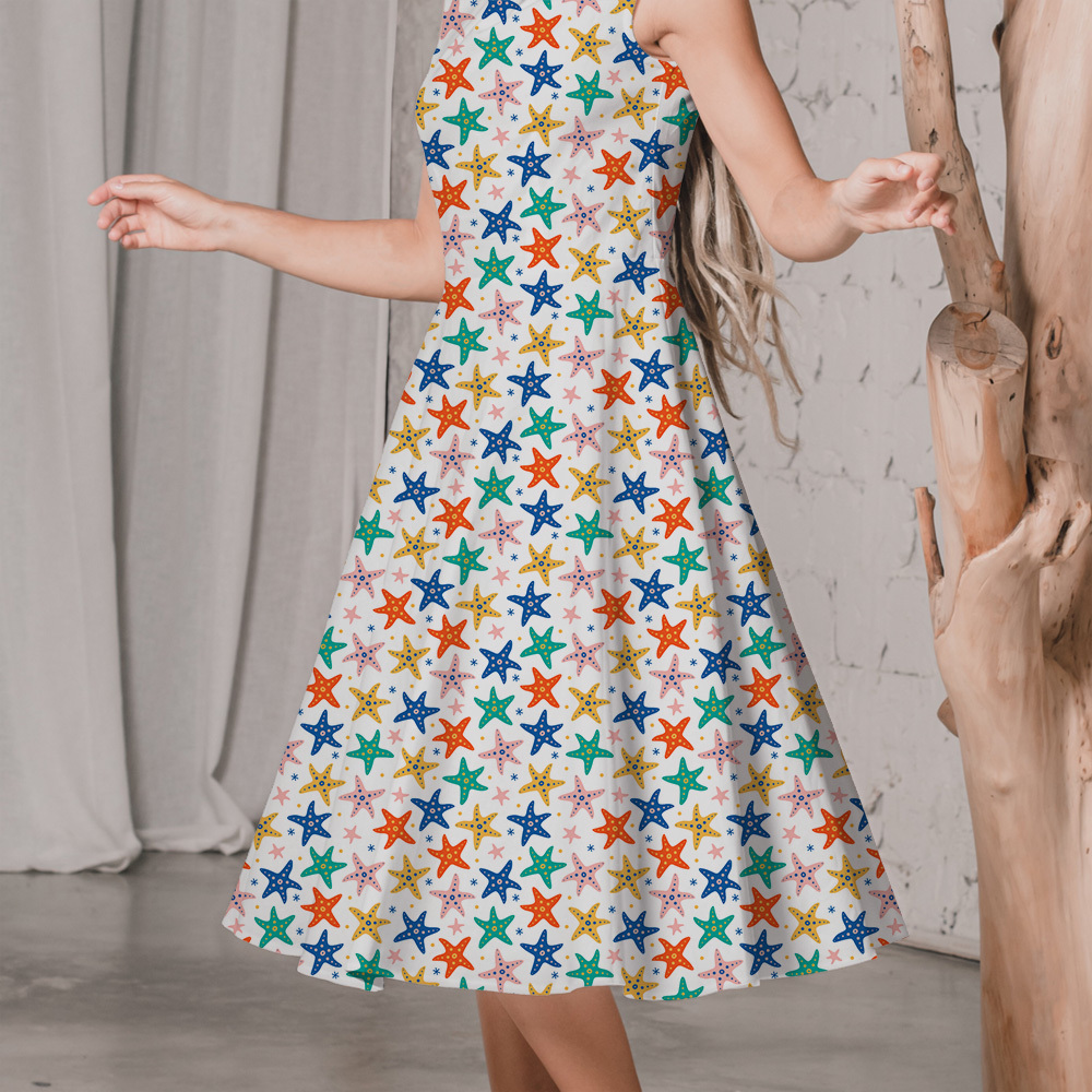 Sea Life Starfish in the Shape of Stars | Custom Print Fabrics