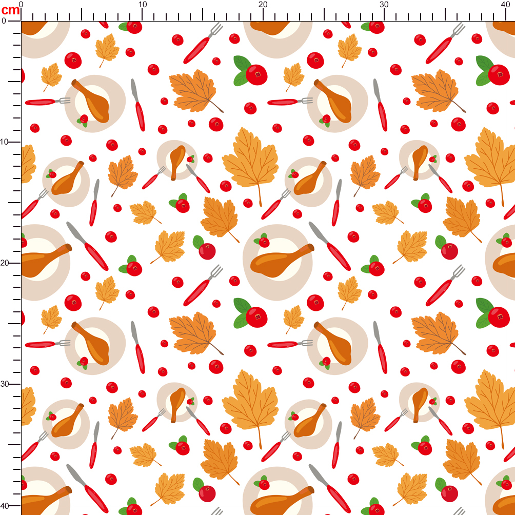 Autumn Harvest and Thanksgiving Bounty Pattern – Custom Print Fabrics