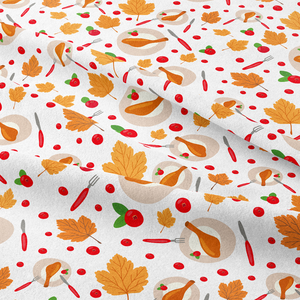 Autumn Harvest and Thanksgiving Bounty Pattern – Custom Print Fabrics