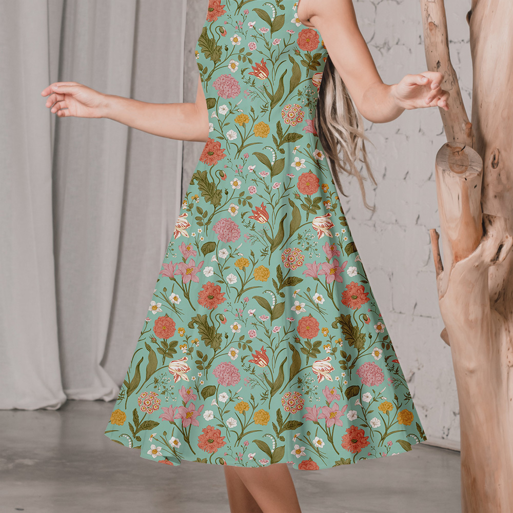 Shabby Chic Classic Floral Seamless Pattern – Custom Print Fabrics