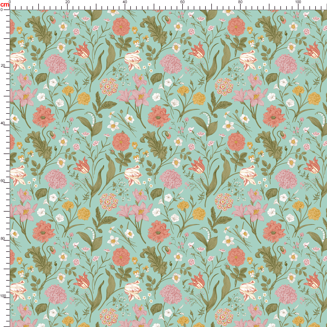 Shabby Chic Classic Floral Seamless Pattern – Custom Print Fabrics