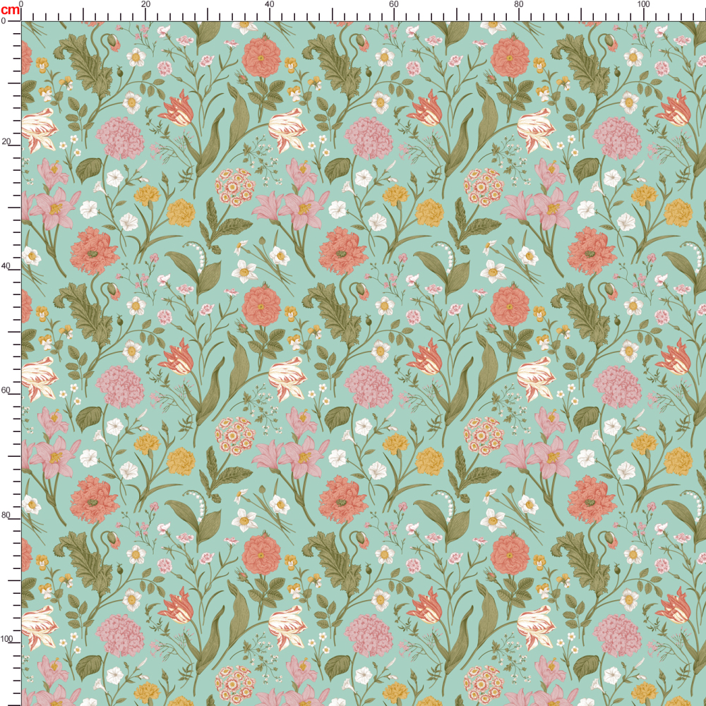 Shabby Chic Classic Floral Seamless Pattern – Custom Print Fabrics