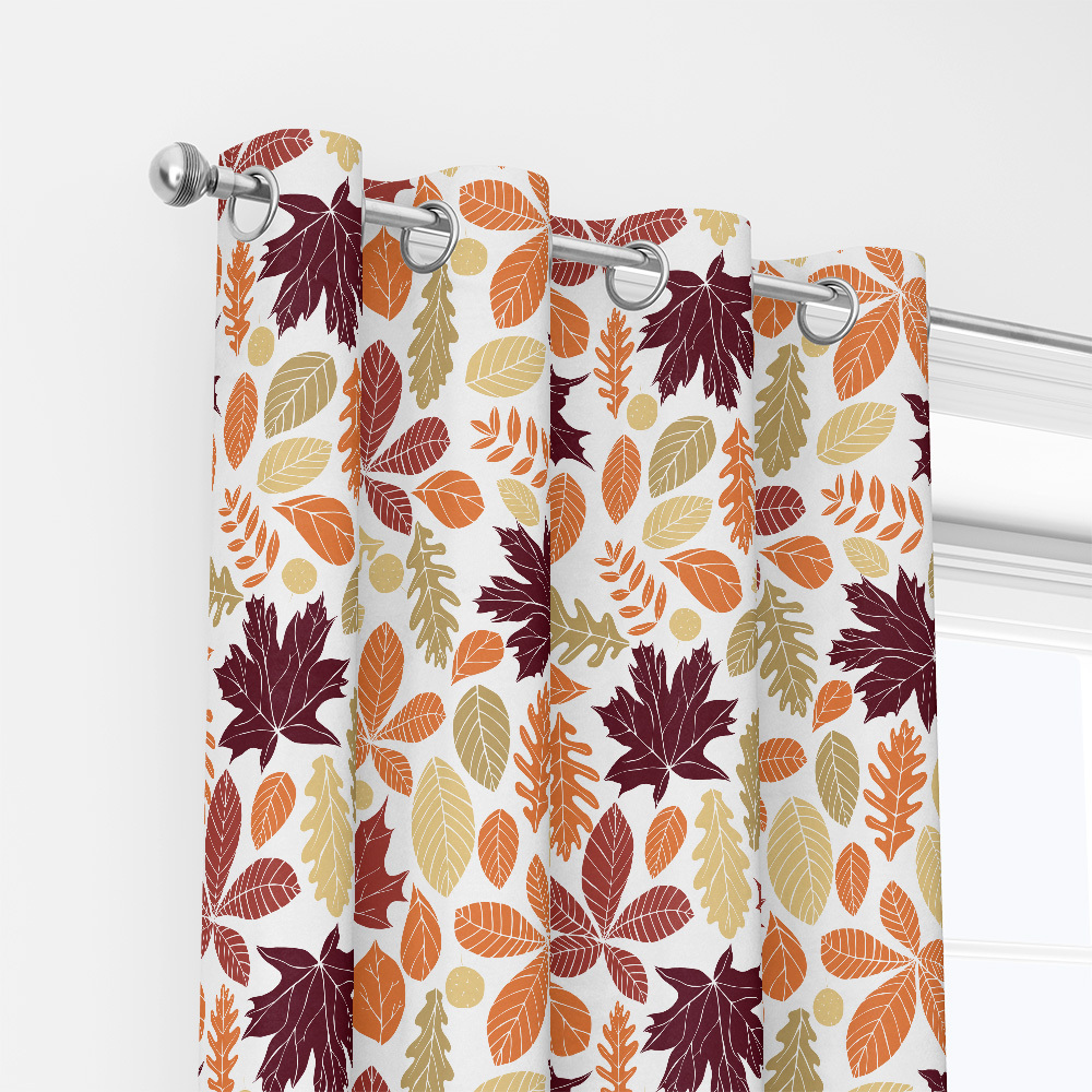 Curtain – Autumn Leaves Botanical Print