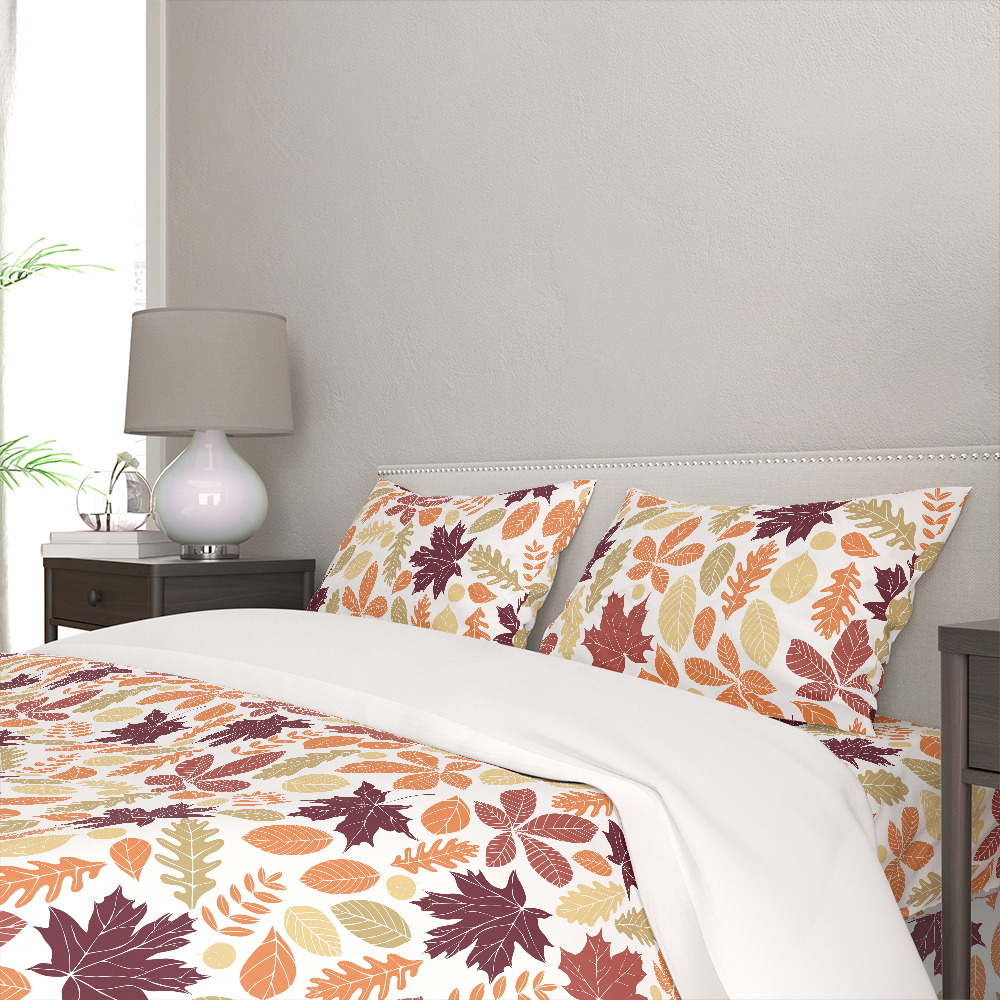 Bedding Set – Autumn Leaves Botanical Print