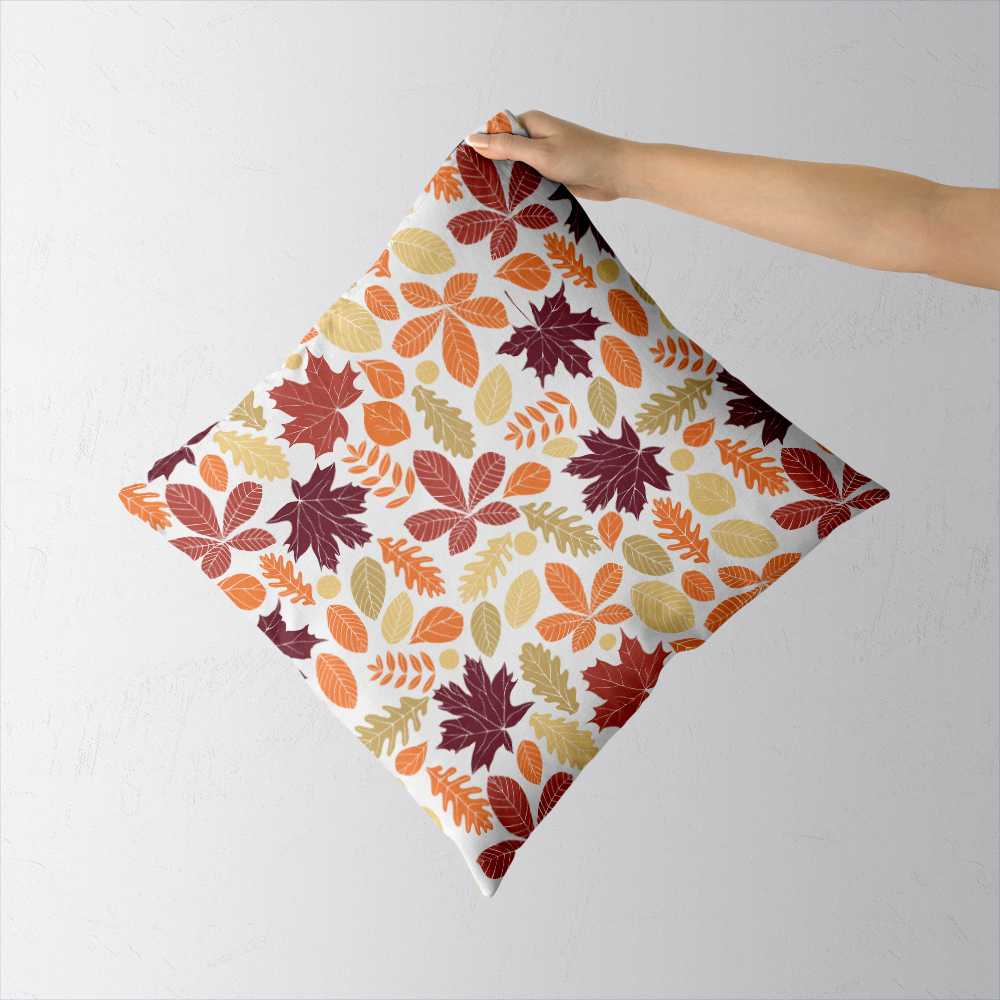 Throw Pillow – Autumn Leaves Botanical Print
