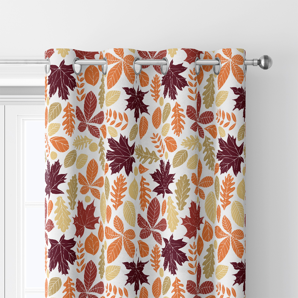 Curtain – Autumn Leaves Botanical Print