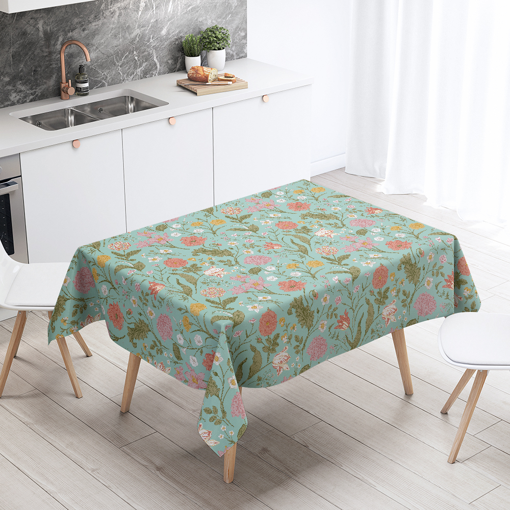 Tablecloth – Whimsical Afternoon Tea Floral Design Shabby Chic Party Decor
