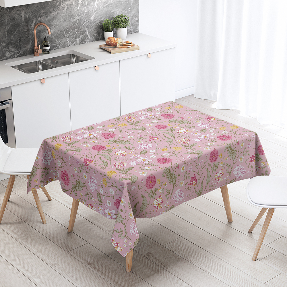 Tablecloth – Whimsical Afternoon Tea Floral Design Shabby Chic Party Decor
