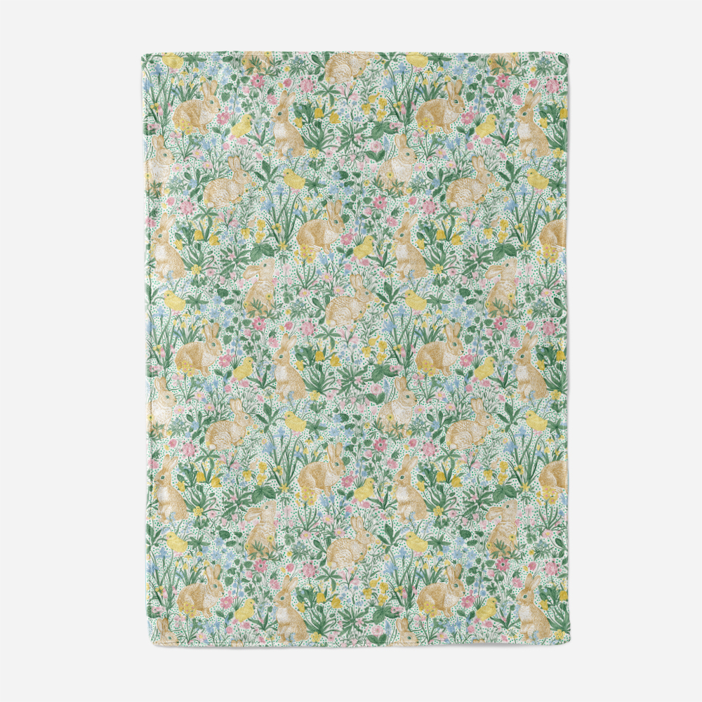 Throw Blanket – Seasonal Harvest Celebration Lawn Design for Cozy Home Decor