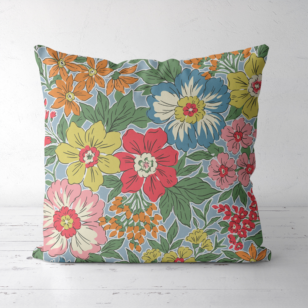 Throw Pillow – Vintage Liberty Style Ditsy Floral Print