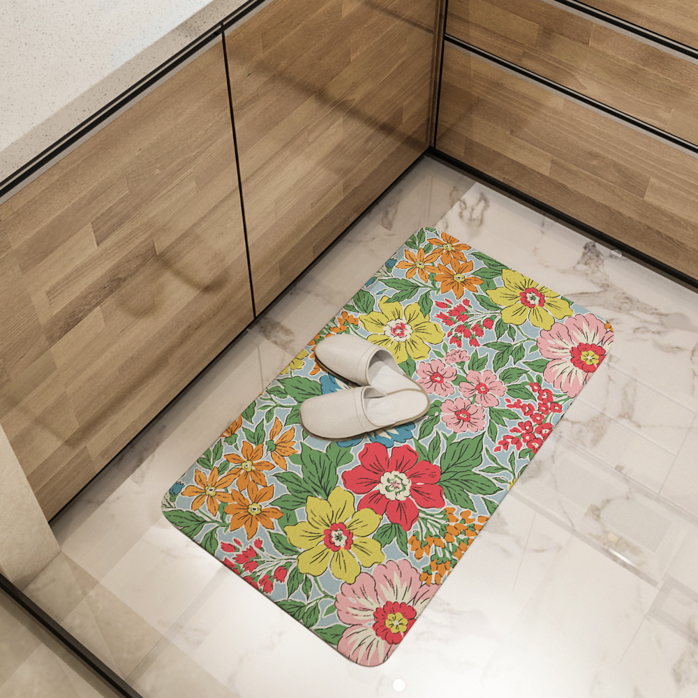 Kitchen Floor Mats – Vintage Liberty Style Ditsy Floral Print