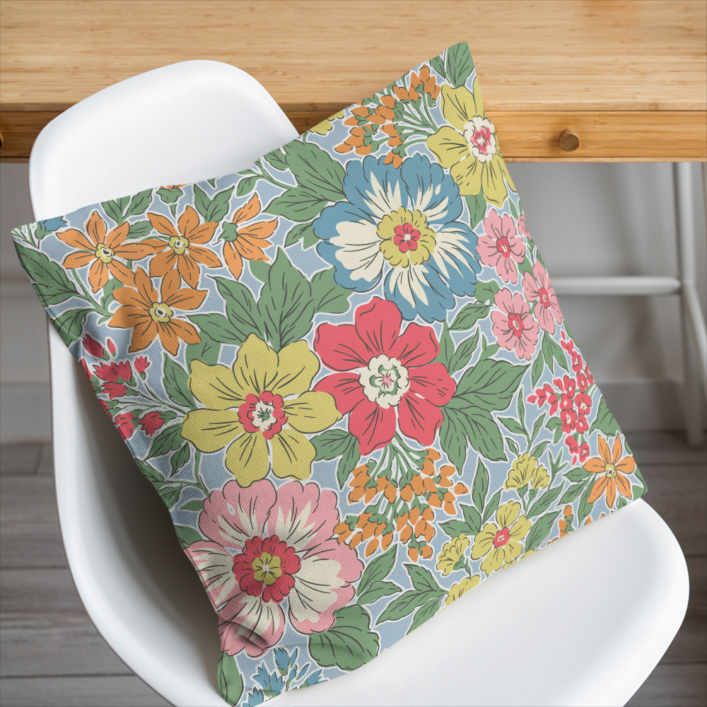 Throw Pillow – Vintage Liberty Style Ditsy Floral Print