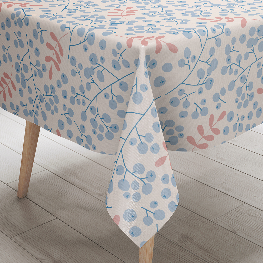 Tablecloth – Festive Winter Berry Illustration for Elegant Holiday Table Setting